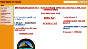 What Hamradiohawaii.com website looked like in 2018 (5 years ago)