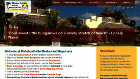 What Hotelmayaluna.com website looked like in 2018 (5 years ago)