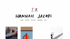 What Hellohannahjacobs.com website looked like in 2018 (5 years ago)