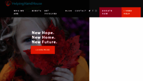 What Helpinghandhouse.org website looked like in 2018 (5 years ago)