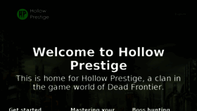 What Hollowprestige.com website looked like in 2018 (5 years ago)