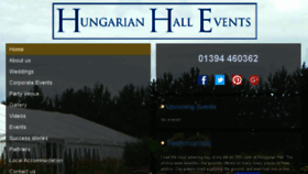 What Hungarianhallevents.co.uk website looked like in 2018 (5 years ago)