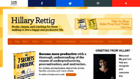 What Hillaryrettig.com website looked like in 2018 (5 years ago)