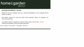 What Homeegarden.com.br website looked like in 2018 (5 years ago)