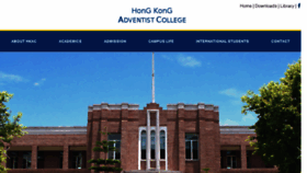 What Hkac.edu website looked like in 2018 (5 years ago)