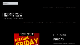 What Hedgerowtheatre.org website looked like in 2018 (5 years ago)