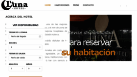 What Hotellaluna.com.mx website looked like in 2018 (5 years ago)