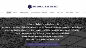 What Historicsalem.org website looked like in 2018 (5 years ago)