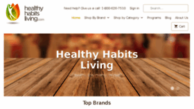 What Healthyhabitsliving.com website looked like in 2018 (5 years ago)