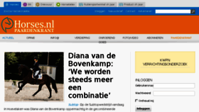 What Horses.nl website looked like in 2018 (5 years ago)