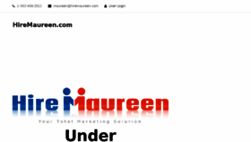 What Hiremaureen.com website looked like in 2018 (5 years ago)
