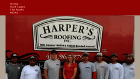 What Harpersroofing.com website looked like in 2018 (5 years ago)
