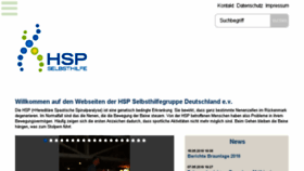 What Hsp-selbsthilfegruppe.de website looked like in 2018 (5 years ago)
