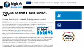 What Highstdentalcare.co.uk website looked like in 2018 (5 years ago)