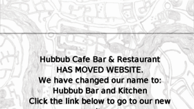 What Hubbubcafebar.com website looked like in 2018 (5 years ago)