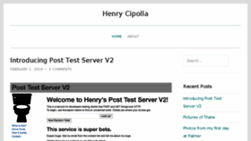 What Henrycipolla.com website looked like in 2018 (7 years ago)