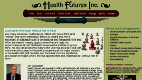 What Healthfutures.net website looked like in 2018 (5 years ago)