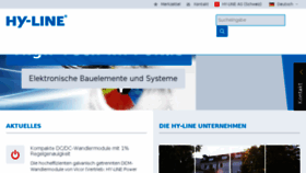 What Hy-line.de website looked like in 2018 (5 years ago)