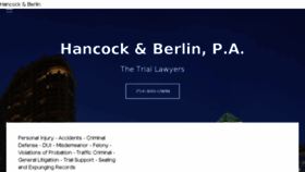 What Hancockberlin.com website looked like in 2018 (5 years ago)