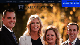 What Harlanlaw.net website looked like in 2018 (5 years ago)