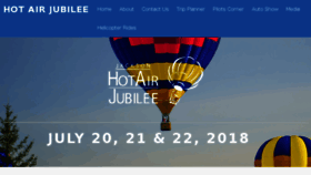 What Hotairjubilee.com website looked like in 2018 (5 years ago)