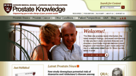 What Harvardprostateknowledge.org website looked like in 2018 (5 years ago)