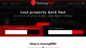 What Homingpin.com website looked like in 2018 (5 years ago)