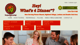 What Heywhats4dinner.com website looked like in 2018 (5 years ago)