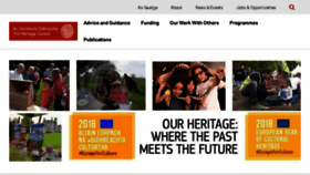 What Heritagecouncil.ie website looked like in 2018 (5 years ago)
