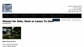 What Homesusarealty.com website looked like in 2018 (6 years ago)