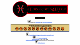 What Horoscopes4u.com website looked like in 2018 (5 years ago)