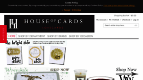 What Houseofcards.co.uk website looked like in 2018 (5 years ago)