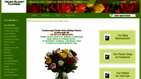 What Helenblakeyflowers.com website looked like in 2018 (5 years ago)