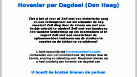 What Hovenierperdagdeel.nl website looked like in 2018 (5 years ago)