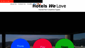 What Hotelswelove.com website looked like in 2018 (5 years ago)