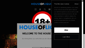What Houseofliquid.com website looked like in 2018 (5 years ago)
