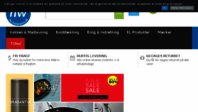 What Hw-homeware.dk website looked like in 2018 (7 years ago)