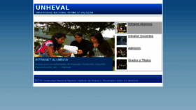 What Huallaga.unheval.edu.pe website looked like in 2018 (5 years ago)