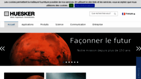 What Huesker.fr website looked like in 2018 (5 years ago)