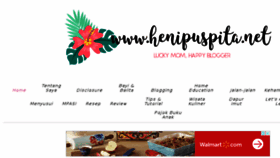 What Henipuspita.net website looked like in 2018 (5 years ago)