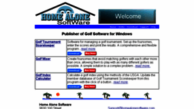 What Homealonesoftware.com website looked like in 2018 (5 years ago)