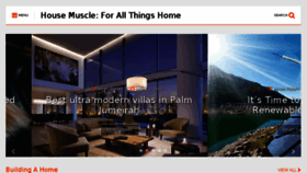 What Housemuscle.com website looked like in 2018 (5 years ago)