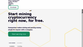 What Honeyminer.com website looked like in 2018 (5 years ago)