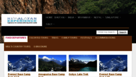 What Himalayan-experience.net website looked like in 2018 (5 years ago)