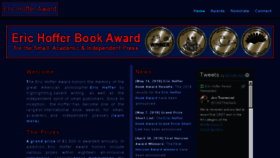 What Hofferaward.com website looked like in 2018 (7 years ago)