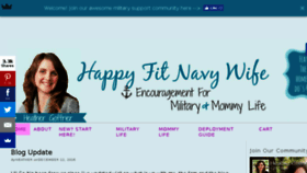 What Happyfitnavywife.com website looked like in 2018 (5 years ago)