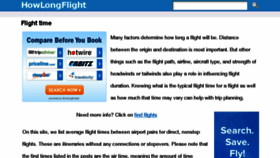 What Howlongflight.com website looked like in 2018 (5 years ago)