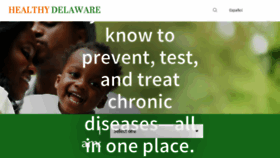 What Healthydelaware.org website looked like in 2018 (5 years ago)