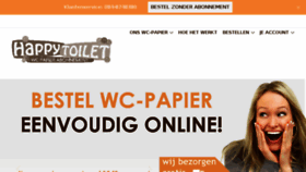 What Happytoilet.nl website looked like in 2018 (5 years ago)