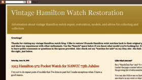 What Hamiltonchronicles.com website looked like in 2018 (5 years ago)